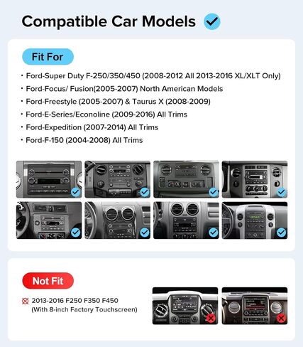 Linux Car Radio for Ford F150(04-08) F250/F350 (08-16) CarPlay Android Auto in Saudi Arabia
