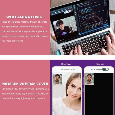 3pcs Green Plastic Laptop Webcam Slider Covers for Privacy Protection in Kuwait