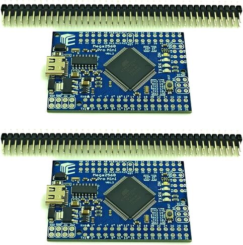 MEGA 2560 R3 Pro Mini CH340G Compatible with Arduino MEGA2560 R3 Atmega 2560 USB Type-C Port (2pcs Mini Board with Male Header) in Kuwait