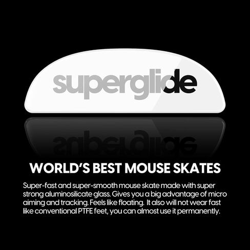 Pulsar Gaming Gears Superglide Type-S Mouse Skates for X2, White in Saudi Arabia