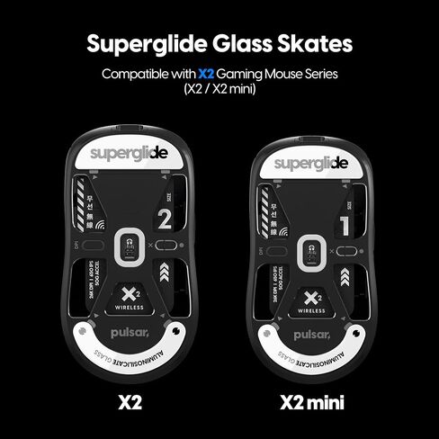 Pulsar Gaming Gears Superglide Type-S Mouse Skates for X2, White in Saudi Arabia