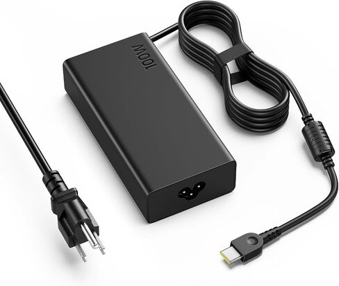 100W USB C Charger for Lenovo ThinkPad X1 Carbon T14 T14s E14 Yoga 7i 9i, HP Spectre x360 Envy x360 EliteBook 840 - VUOHOEG Slim Type C PD 100W Power Adapter in Kuwait