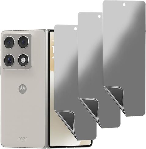 3 Pack Privacy Matte Screen Protector For Motorola Moto Razr Fold Front Outer Anti-Glare Anti-Spy Screen Protector Soft Film in Saudi Arabia