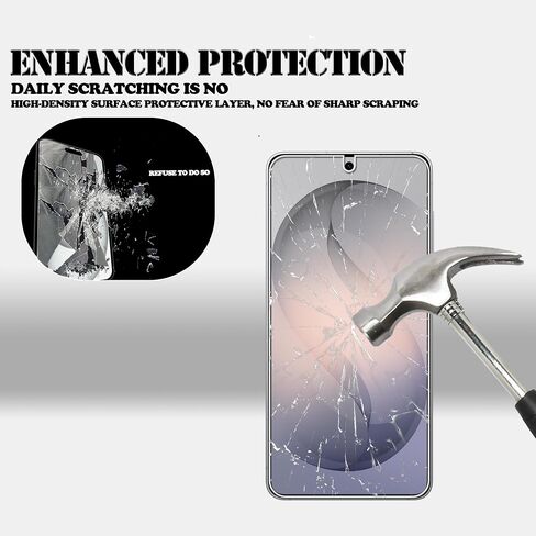 Designed For Samsung Galaxy S26 Tempered Glass Screen Protector 2-Pack Camera Lens Protector Film 2-Pack in Kuwait