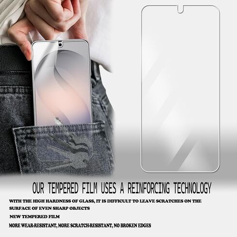 Designed For Samsung Galaxy S26 Tempered Glass Screen Protector 2-Pack Camera Lens Protector Film 2-Pack in Kuwait