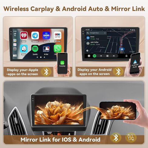 4+64G 10'' Android 15 Car Stereo for Hyundai Tucson IX35 2010-2015 in Kuwait