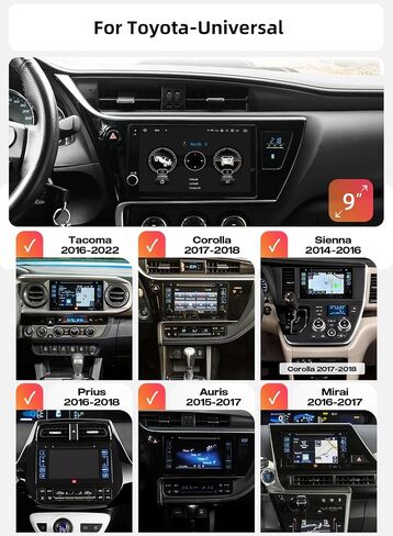 Dasaita Universal Fit Car Stereo for Toyota Tacoma, Corolla & Sienna in Saudi Arabia
