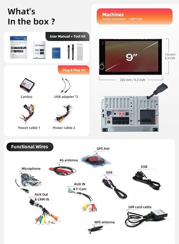 Dasaita Universal Fit Car Stereo for Toyota Tacoma, Corolla & Sienna in Saudi Arabia