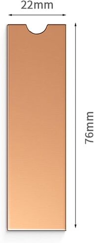 M.2 NVME SSD Heastink 2280 بالوعة الحرارة النحاسية النقية مع وسادة حرارية لملحقات الكمبيوتر المحمول in Kuwait