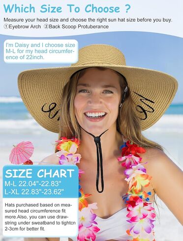 Floppy Beach Sun Hats for Women, Wide Brim Summer Straw Hat Light Khaki in Kuwait