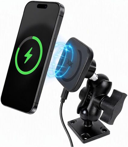 xik 15W Magnetic Wireless Charging Phone Holder Mount for Car/Truck/Boat in Saudi Arabia