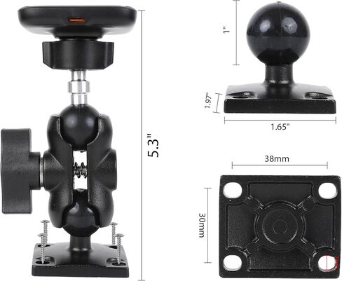 xik 15W Magnetic Wireless Charging Phone Holder Mount for Car/Truck/Boat in Saudi Arabia