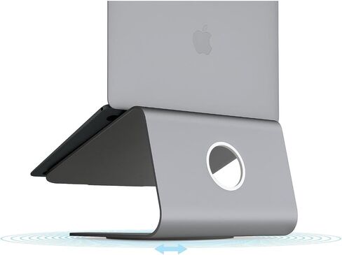 HomeStock Laptop Stand for Desk - Ergonomic Aluminum Computer Riser for MacBook & PC - Silver in Saudi Arabia