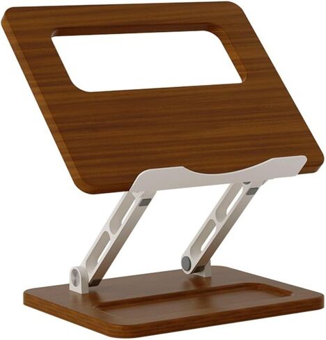 Minimalist Portable Notebook Holder | Wood-Grain, Ergonomic, Computer Riser, for, Students in Kuwait