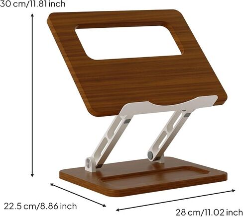 Minimalist Portable Notebook Holder | Wood-Grain, Ergonomic, Computer Riser, for, Students in Kuwait