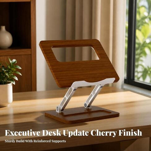 Minimalist Portable Notebook Holder | Wood-Grain, Ergonomic, Computer Riser, for, Students in Kuwait
