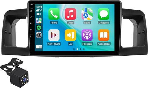 9-inch Linux Car Stereo for Toyota Corolla EX 2005-2012 IPS Touchscreen Screen Car Radio with Carplay & Android Auto Support Aftermaket Camera FM Bluetooth SWC in Kuwait