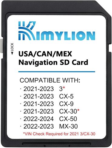 Navigation SD Card for Select 2021-2024 Mazda, TD2K66EZ1B, USA/CAN/MEX Maps in Saudi Arabia