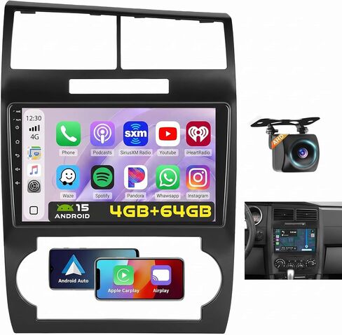 8Core 4+64GB 9" Android 15 Car Radio for Dodge Charger/Magnum 2005-2007 in Kuwait