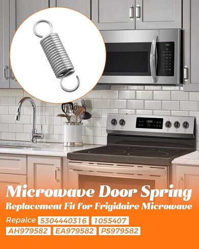 5304440316 Microwave Door Coil Spring Fit for Frigidaire, Replace 1055407 AH979582 EA979582 PS979582 in Saudi Arabia