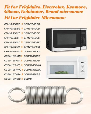 5304440316 Microwave Door Coil Spring Fit for Frigidaire, Replace 1055407 AH979582 EA979582 PS979582 in Saudi Arabia