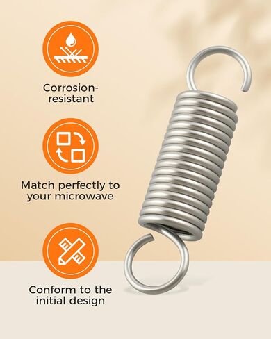 5304440316 Microwave Door Coil Spring Fit for Frigidaire, Replace 1055407 AH979582 EA979582 PS979582 in Saudi Arabia