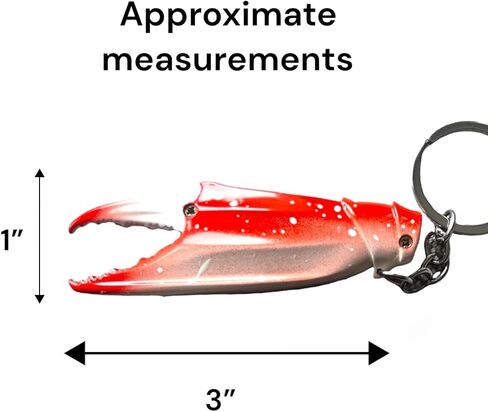 NIVEK Crab Claw Keychain Lighter – Orange Metal, Refillable, Adjustable Flame, Realistic Seafood Novelty Gift for Ocean & Crab Lovers in Kuwait
