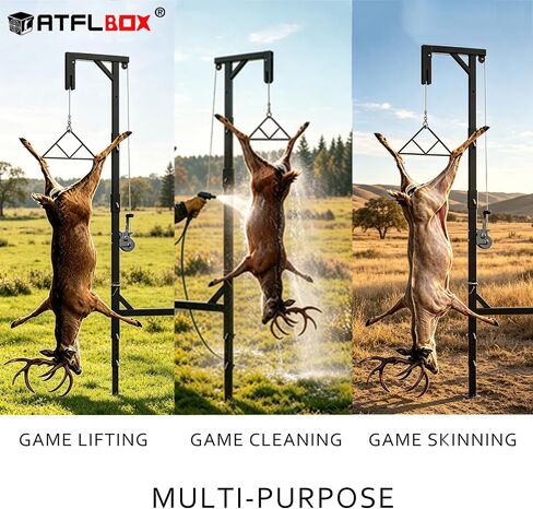 ATFLBOX Portable 600 Lbs Capacity Hitch Mount Game Hoist for Truck in Saudi Arabia