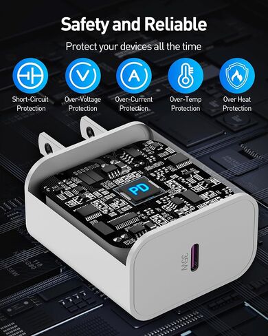 Pixel 11 10 9 8 7 6 5 Charger Fast Charging, 35W Fast USB C Charger Block in Saudi Arabia