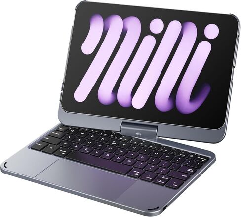 doqo iPad mini 7 A17 Pro 2024 & Mini 6 2021 Case with Keyboard & Trackpad in Kuwait