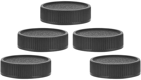 5PCS Camera Rear Lens Cover, Camera Lens Cover, Reusable Plastic Rear Lens Cap Cover Fits for M42 Camera, Black in Kuwait