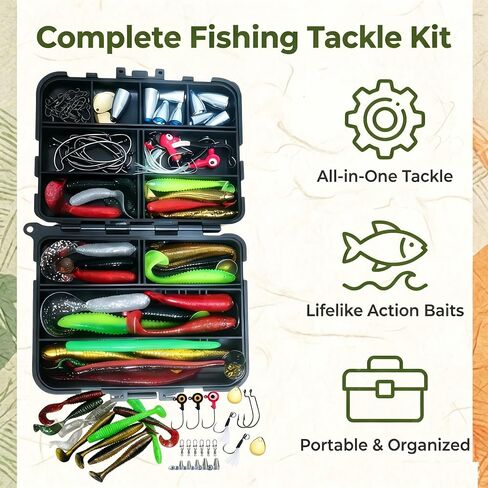 Bass Fishing Lure Set, Boat, Kayak Drop Shot Fishing in Kuwait