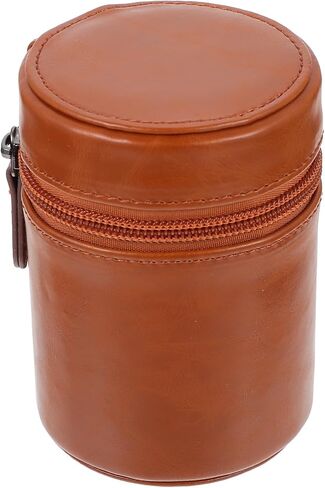 OSALADI Camera Lens Pouch Bag, PU Zipper Protector for Daily Carry in Kuwait