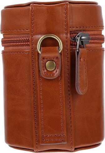 MERRYHAPY PU Camera Lens Storage Bag with Zipper for Travel Photographers in Saudi Arabia