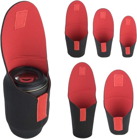 Hidyliu Camera Lens Bag Set, 5 Sizes for SLR in Saudi Arabia