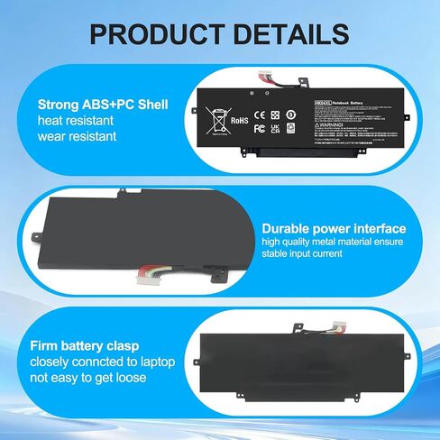 HK04XL 7.72V 78.5Wh Laptop Battery Replacement for HP EliteBook x360 1030 G7 1030 G8 1040 G7 1040 G8 Series HK04054XL L84352-005 L82391-005 119Y7EA 1L6C6AW 336F5EA L83796-171 HSTNN-IB9H HKO4XL in Kuwait