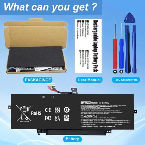 HK04XL 7.72V 78.5Wh Laptop Battery Replacement for HP EliteBook x360 1030 G7 1030 G8 1040 G7 1040 G8 Series HK04054XL L84352-005 L82391-005 119Y7EA 1L6C6AW 336F5EA L83796-171 HSTNN-IB9H HKO4XL in Kuwait