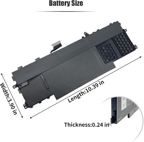 59.6Wh GHJC5 Laptop Battery Compatible with Dell Latitude 9420 9430 Latitude 9420 2-in-1 9430 2-in-1 Series 0JJ4XT JJ4XT 0VTH85 VTH85 3VV58 06VJ1F 6VJ1F 09YD1V 9YD1V [11.55V 4900mAh 3-Cell] in Kuwait