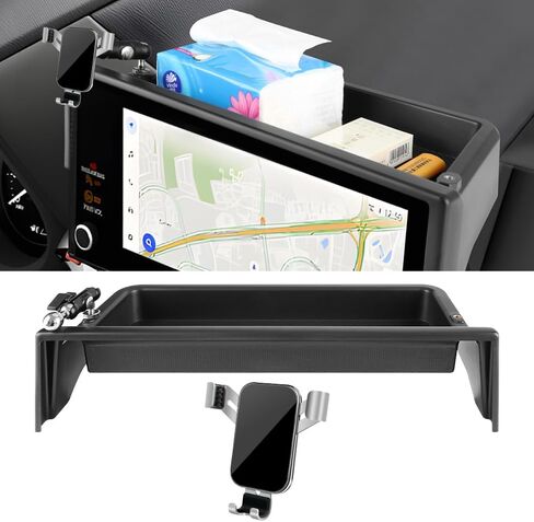 Car Phone Holder Center Console Organizer Tray for GMC Hummer EV 2022 2023 2024 2025 2026 Auto Interior Accessories Best Cell Phones Mount Mobile CellPhone Stand Dashboard Screen Storage Accessory in Kuwait