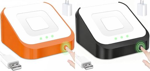 2 Packs Square Dock for Square Reader 2nd Generation, Holder Stand for Square Reader 2nd Generation, Smart Anti-Sleep Button, Anti-Slip Base Dock (Cable & Wall Charger, NO Reader in Kuwait