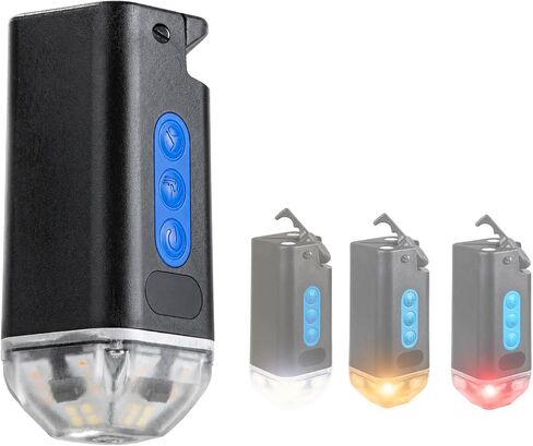Devos LightRanger 500 Lumens Compact Rechargeable Light Hand Wave Activation, White/Amber/Red Modes, Magnetic & Clip Mount, USB-C Phone Charging, Camping, Roadside, Emergency in Saudi Arabia