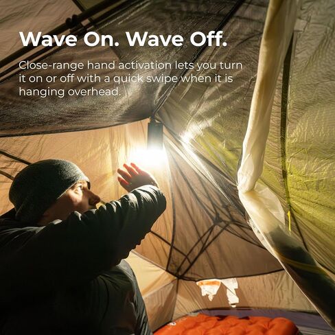 Devos LightRanger 500 Lumens Compact Rechargeable Light Hand Wave Activation, White/Amber/Red Modes, Magnetic & Clip Mount, USB-C Phone Charging, Camping, Roadside, Emergency in Saudi Arabia