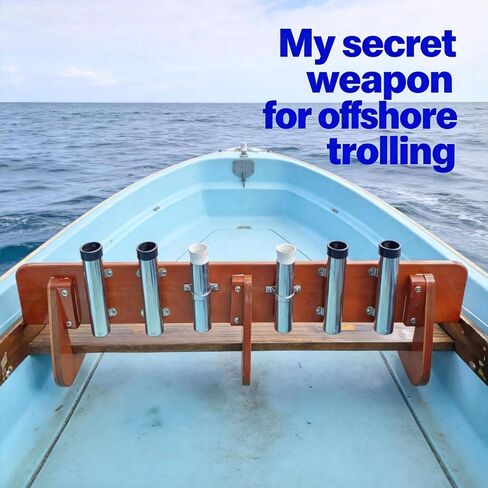 Tube Wall Mounted Vertical Fishing Rod Rack for Boat/Yacht in Saudi Arabia