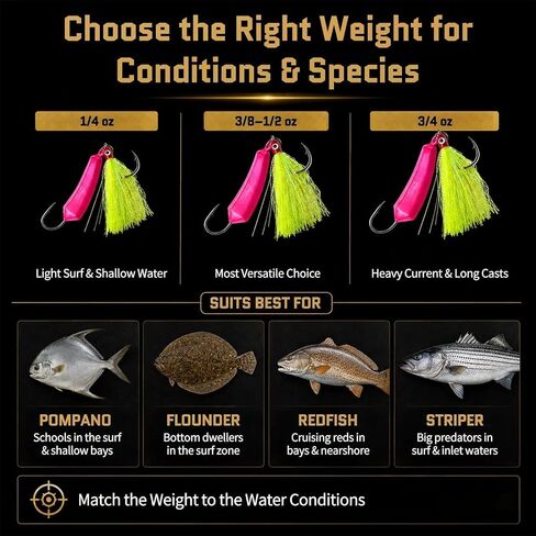 FishTrip Pompano Jigs 5 Pack with Teaser Hooks, Surf Fishing Jig Heads Saltwater Stand-Up Banana Shape Swimbait Jigs, O’Shaughnessy Hooks for Redfish Flounder, Multiple Colors, 1/4oz 3/8oz 1/2oz 3/4oz in Saudi Arabia