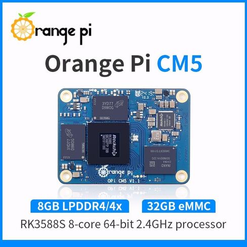 Orange Pi CM5 Core Board 4GB/8GB/16GB LPDDR4/4x Rockchip RK3588S with 32GB eMMC, Orange Pi CM5 Single Board Computer Run Linux/Ubuntu/Debian/Android OS (8, GB) in Saudi Arabia