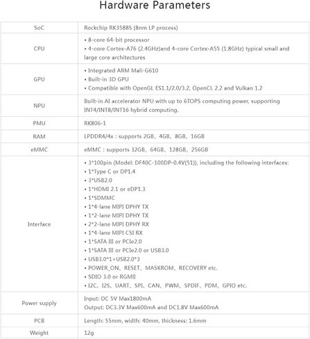 Orange Pi CM5 Core Board 4GB/8GB/16GB LPDDR4/4x Rockchip RK3588S with 32GB eMMC, Orange Pi CM5 Single Board Computer Run Linux/Ubuntu/Debian/Android OS (8, GB) in Saudi Arabia