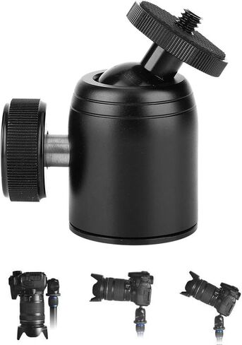 360° Rotating Compact Aluminum Alloy Ball Head for Panoramic Video with SLR Cameras in Kuwait