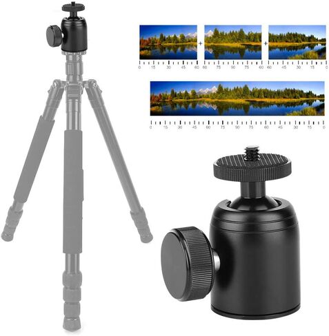 360° Rotating Compact Aluminum Alloy Ball Head for Panoramic Video with SLR Cameras in Kuwait
