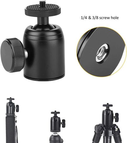 360° Rotating Compact Aluminum Alloy Ball Head for Panoramic Video with SLR Cameras in Kuwait