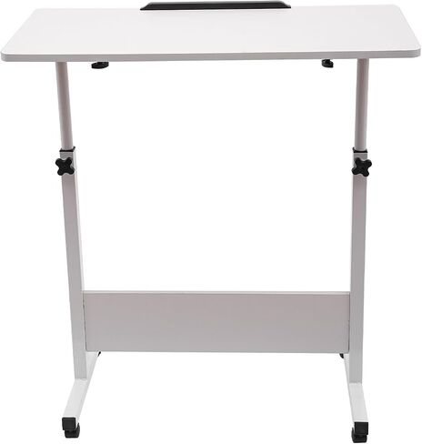 Mobile Laptop Desk, Rolling Computer Stand Portable Laptop Desk, White in Saudi Arabia